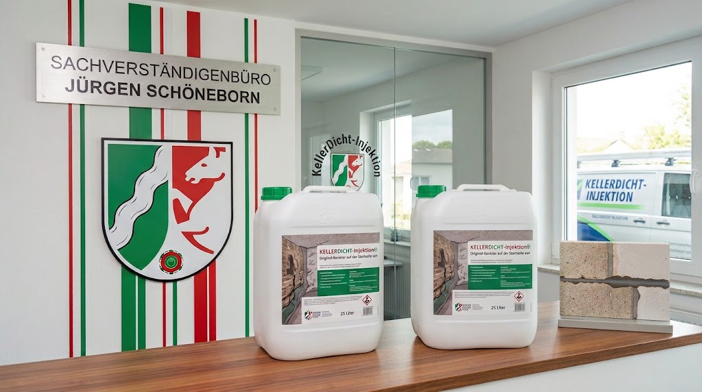 Effektive Kellerabdichtung von innen: Die original hydrophobierende Mauerwerksinjektion KellerDicht-Injektion©